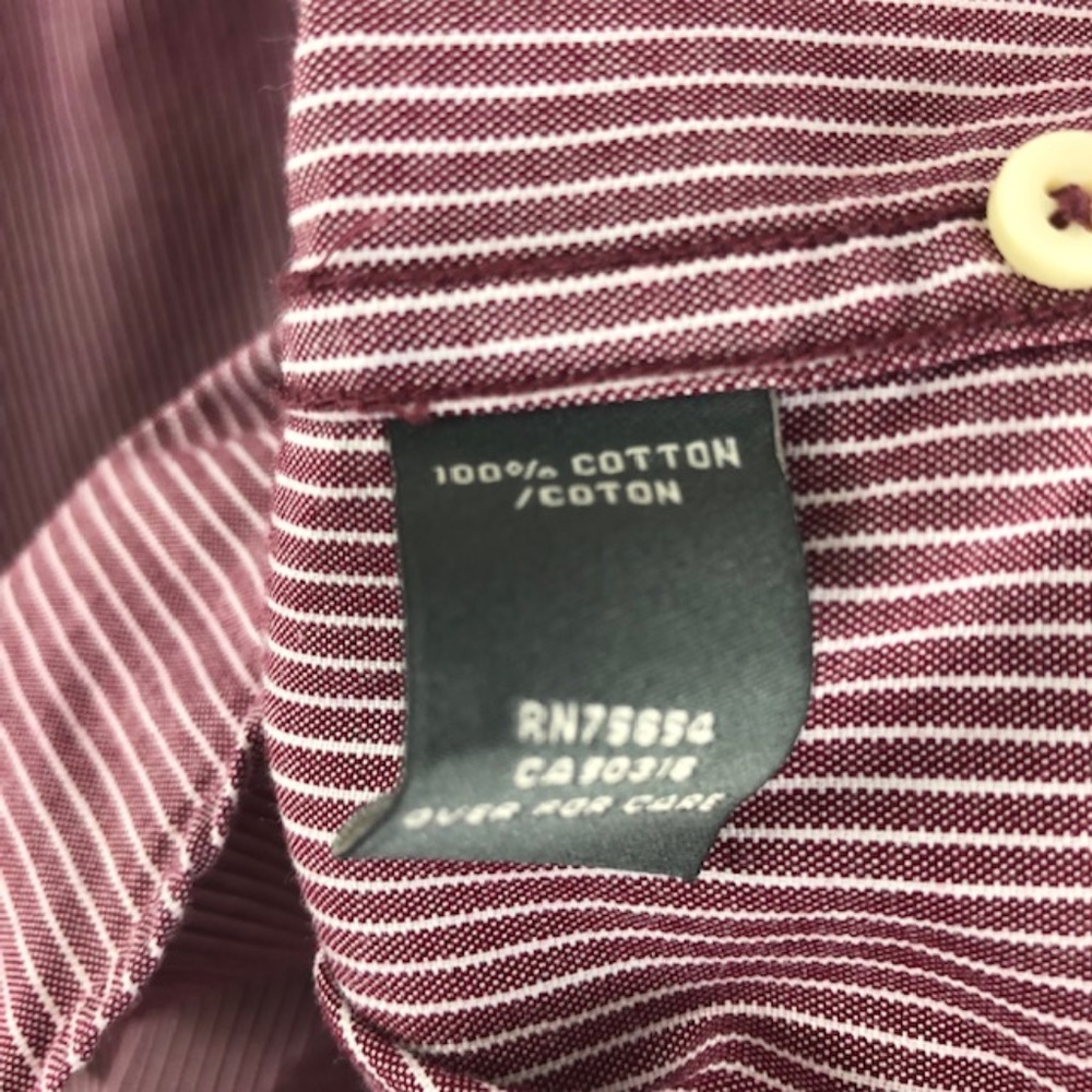 Abercrombie Mens Muscle Small Button Down Burgundy - Picture 8 of 8